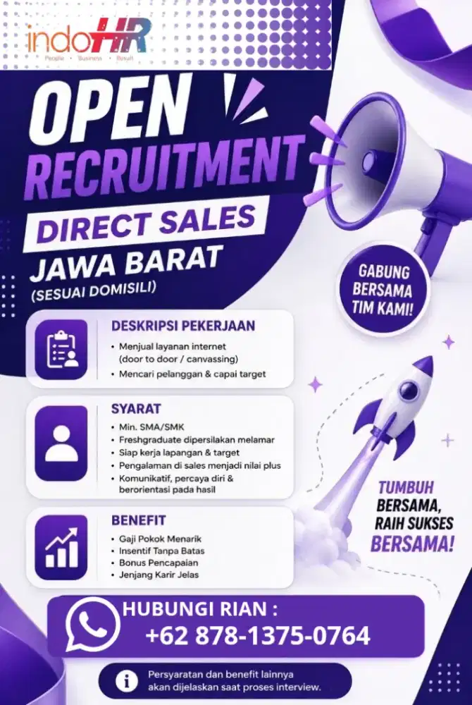 Lowongan pekerjaan sales lapangan