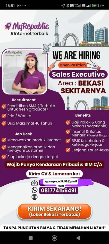 Lowongan kerja sales executive