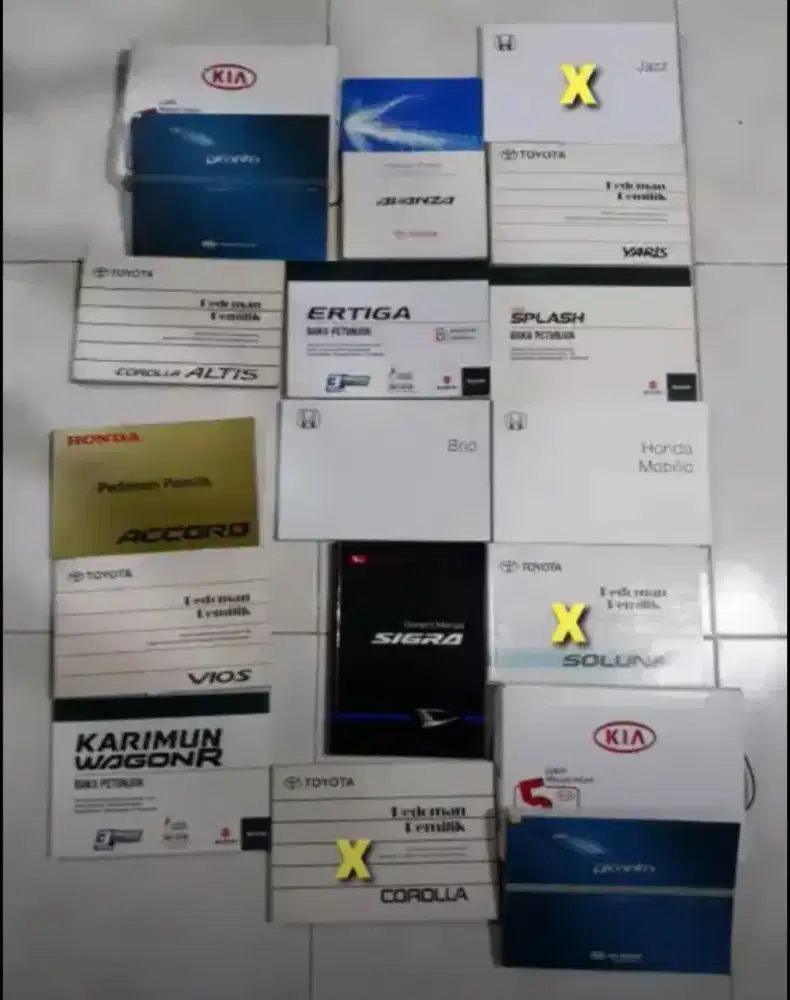 Buku Manual mobil Jepang