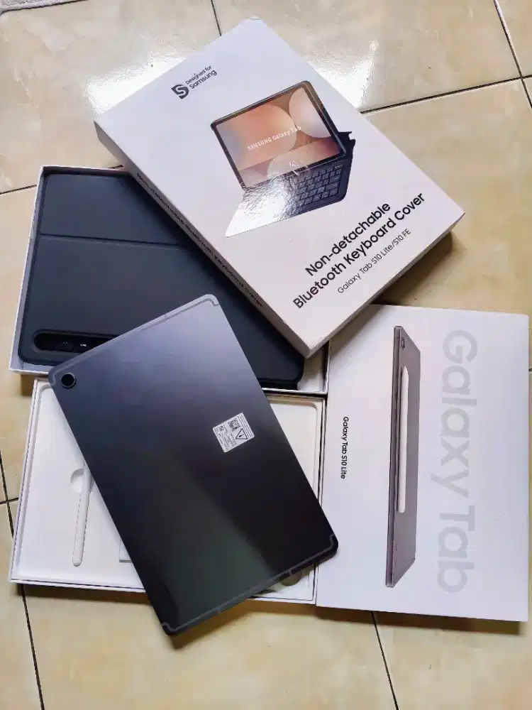 Samsung tab s10 lite wifi 6/128 mulus banget garansi, incloud keybord