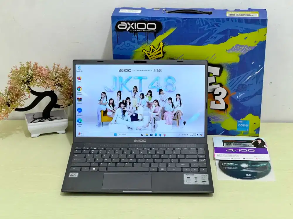 Laptop Axioo Hype 3 i3 gen 10 ssd 256gb ram 8gb