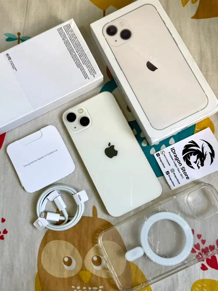 Iphone 13 256gb starlight fullset mulus