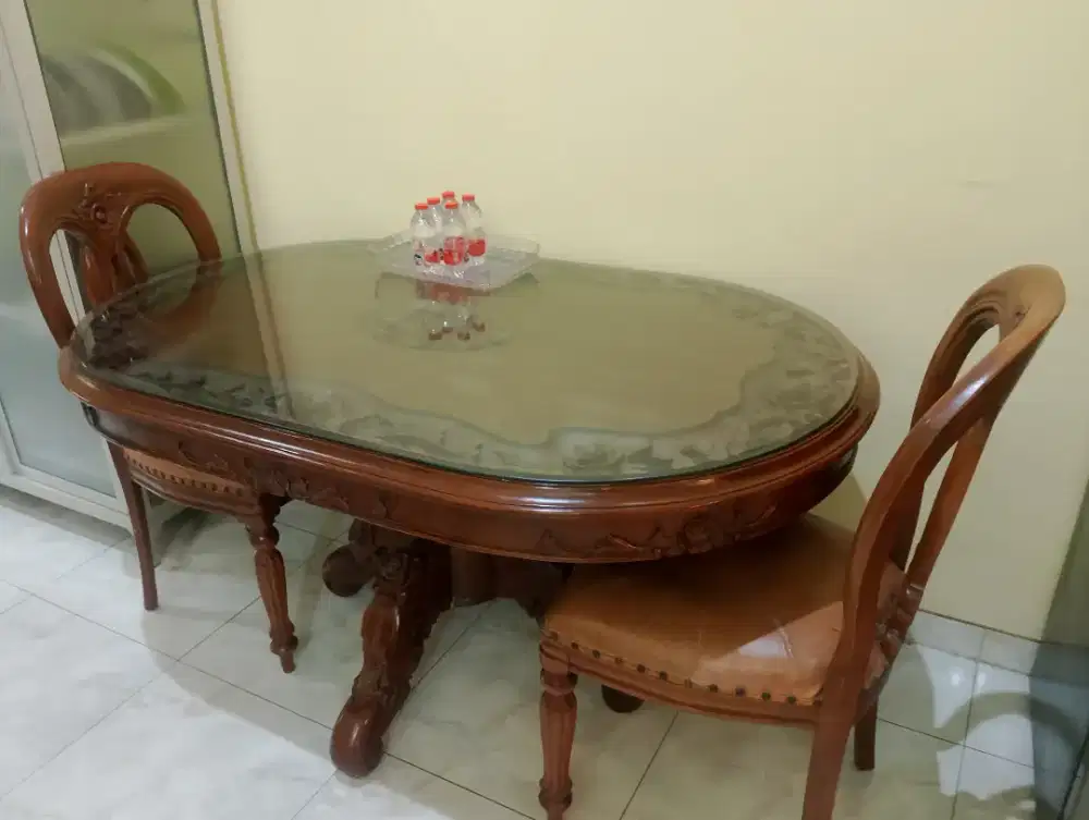 Meja kursi kayu jati