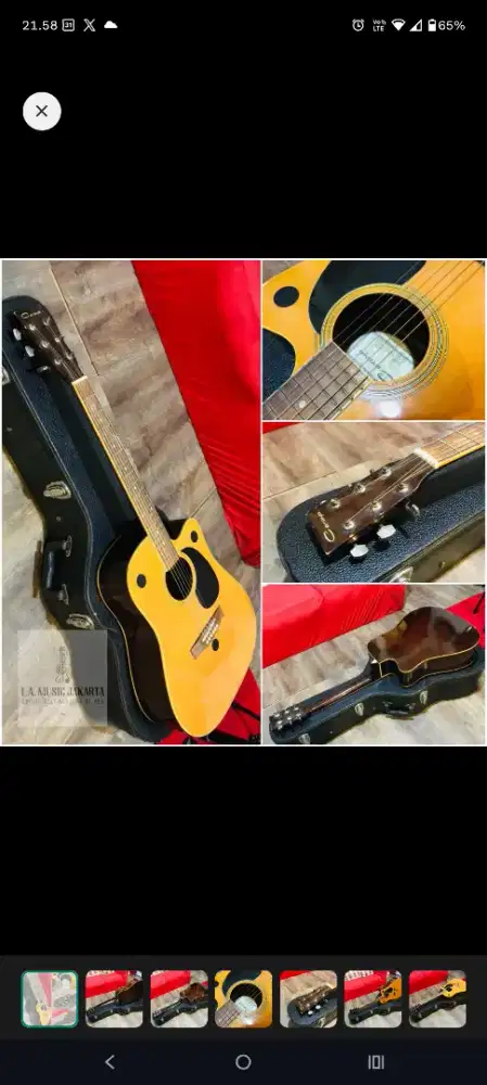 Gitar Akustik Gramedia Cut-way Tanam Baja Import Made in China Caraya