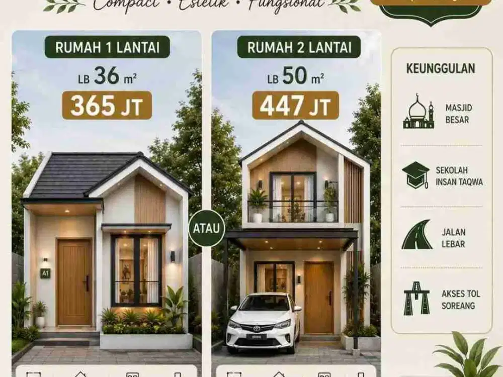 Jual Rumah Baru Di Soreang Bandung Selatan Jatisari Cangkuang Cluster