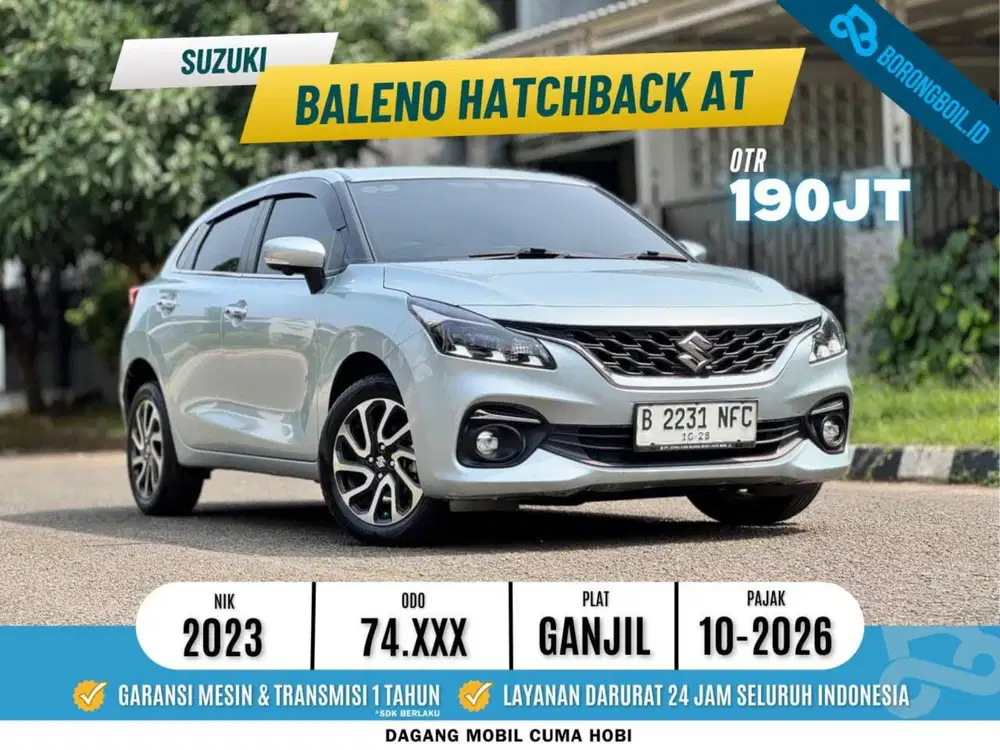 TERMURAHH Suzuki Baleno Hatchback AT Silver Metalik 2023