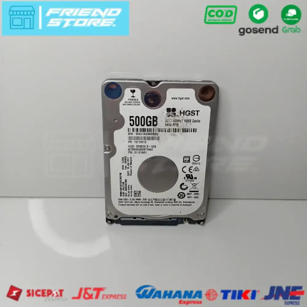 HARDISK INTERNAL LAPTOP 500GB HGST ORIGINAL (SECOND)