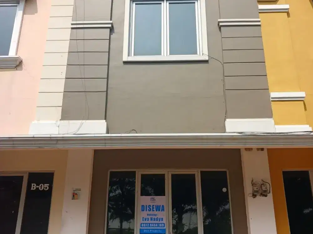 Ruko Depan Mall AEON Deltamas 2 Lt Rp 72,5 Jt / tahun Siap Pakai