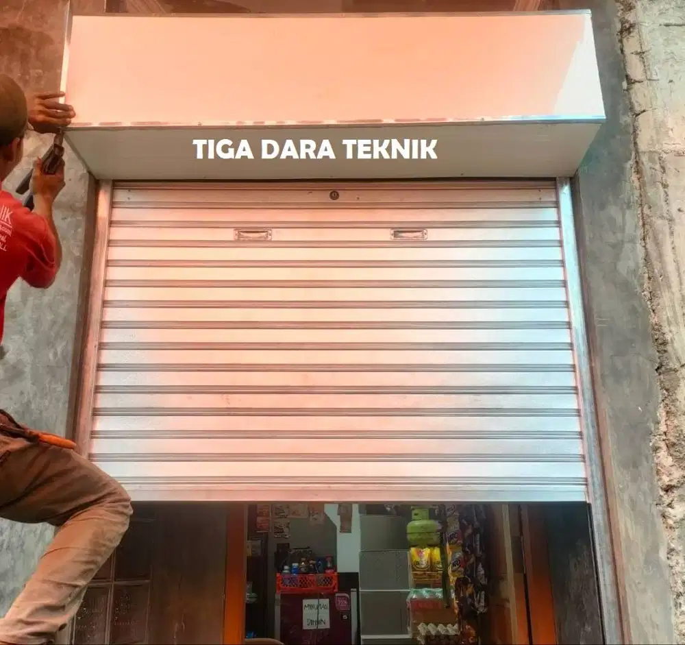 Jual Pasang  Pintu Garasi Rolling Besi Minimalis