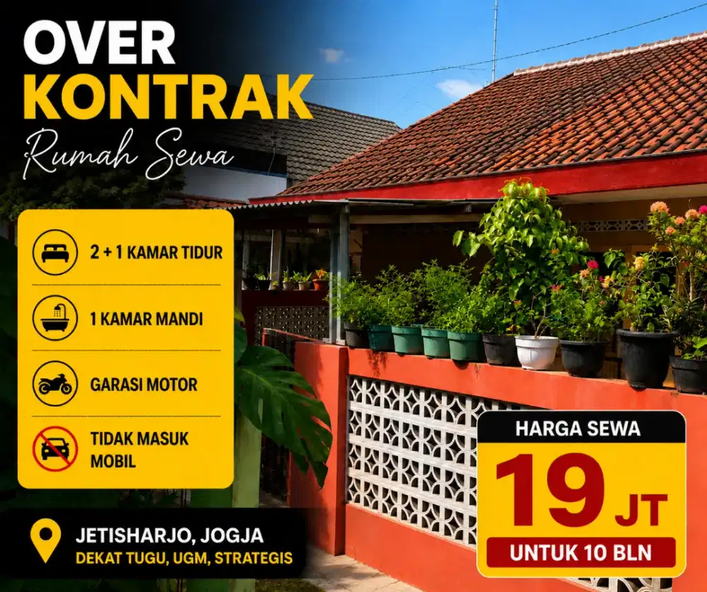 Over Kontrak Sewa Rumah Jetisharjo, Jogja