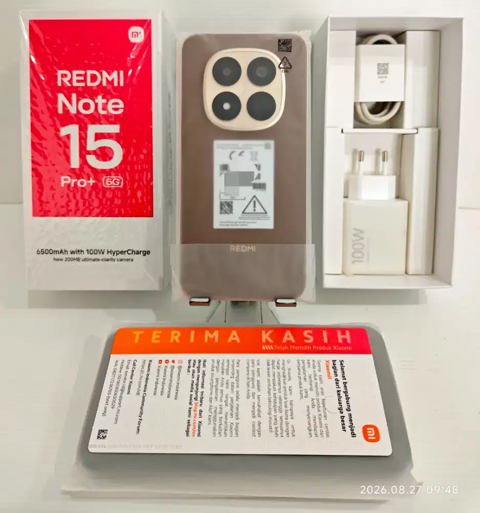 Redmi Note 15 Pro+ 5G 12/512 Gb Likenew 100% garansi Nov 27 bs Tt/BT