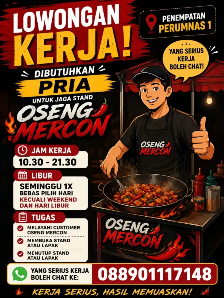 LOWONGAN STAND OSENG MERCON