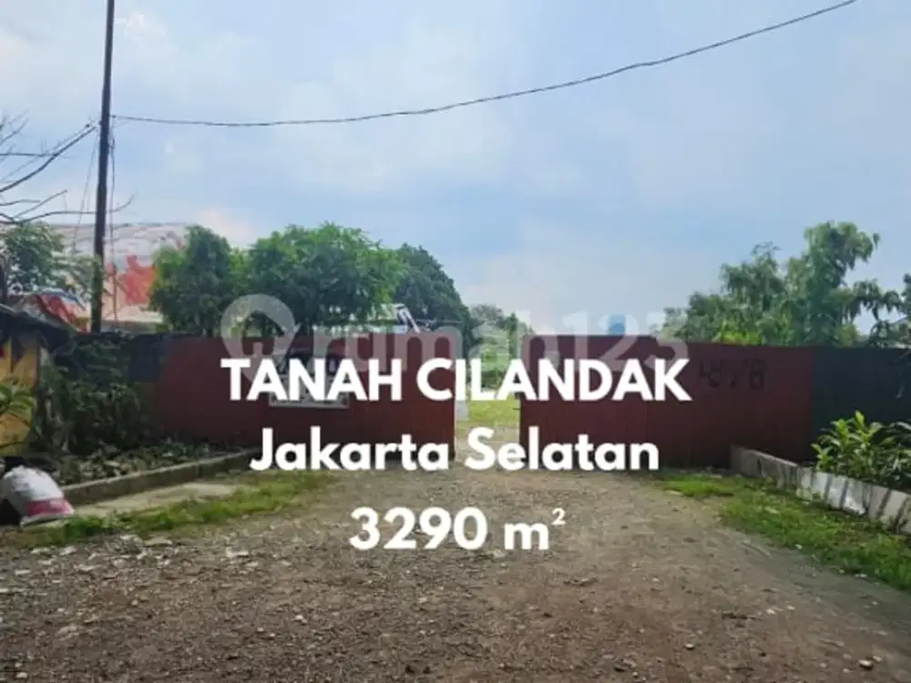 Tanah Pinggir Jalan 2 Arah Ramai di Cilandak Jakarta Selatan, Cocok Gudang / Usaha
