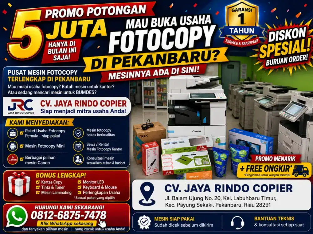 Diskon Spesial Akhir Bulan - Jual Mesin Fotocopy Multifungsi