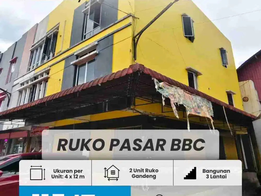 disewakan Ruko  Pasar BBC Batuaji