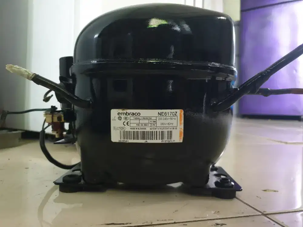 MESIN COMPRESSOR EMBRACO NE6170Z R134a ukuran 1/3 PK 100% NORMAL/NETT