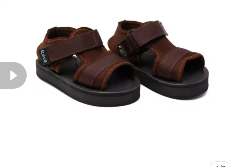 slava sandal baby echo choco brown new size 23