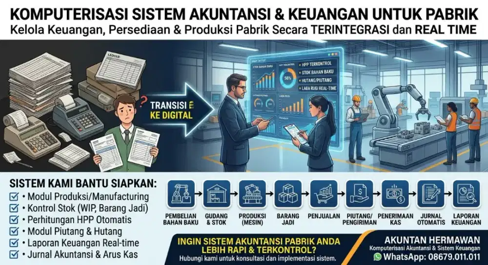 SOFTWARE ERP MODULAR Komputerisasi Akuntansi & Keuangan untuk pabrik
