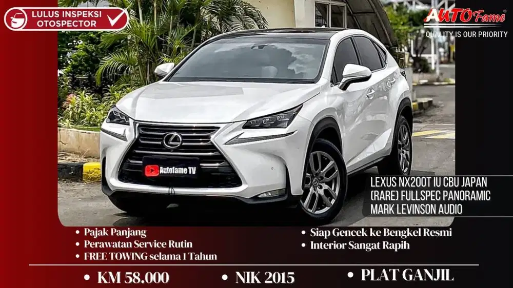 KM58RB Lexus NX200t IU CBU Japan (RARE) Fullspec Panoramic Mark Levins