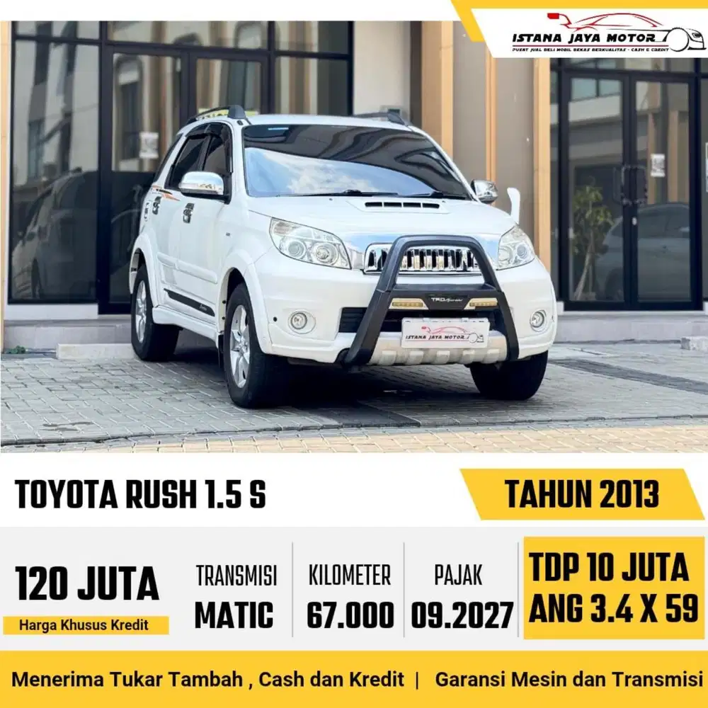 Toyota Rush S AT th 2013 #istana jaya motor