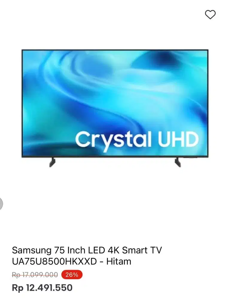 SAMSUNG SMART TV 4K 75inci