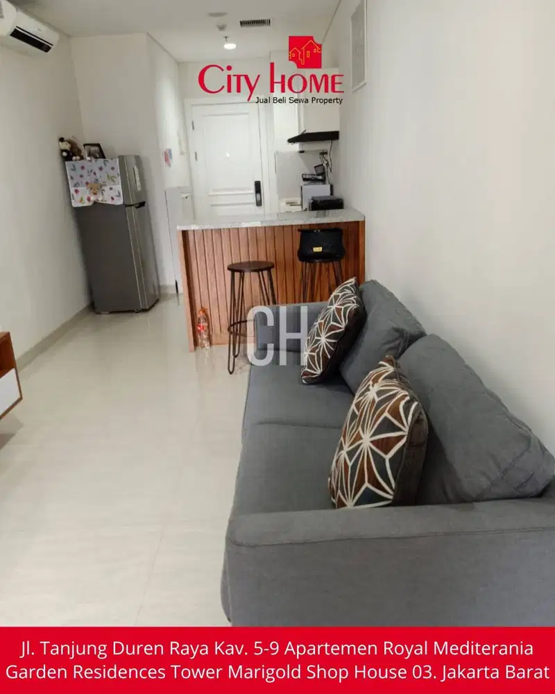 Disewakan Apartemen Furnished Tipe 2 BR di Grand Madison