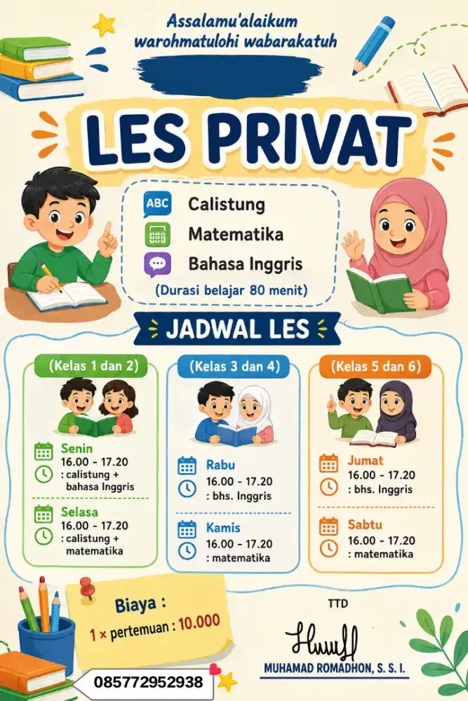 Buka jasa les privat