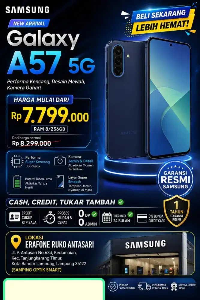 samsung galaxy A57 cashback terbatas 3 hari lagi!!!
