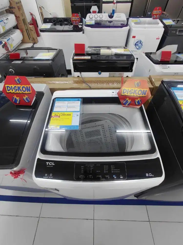 Mesin Cuci TCL 9KG 450 Watt Inverter