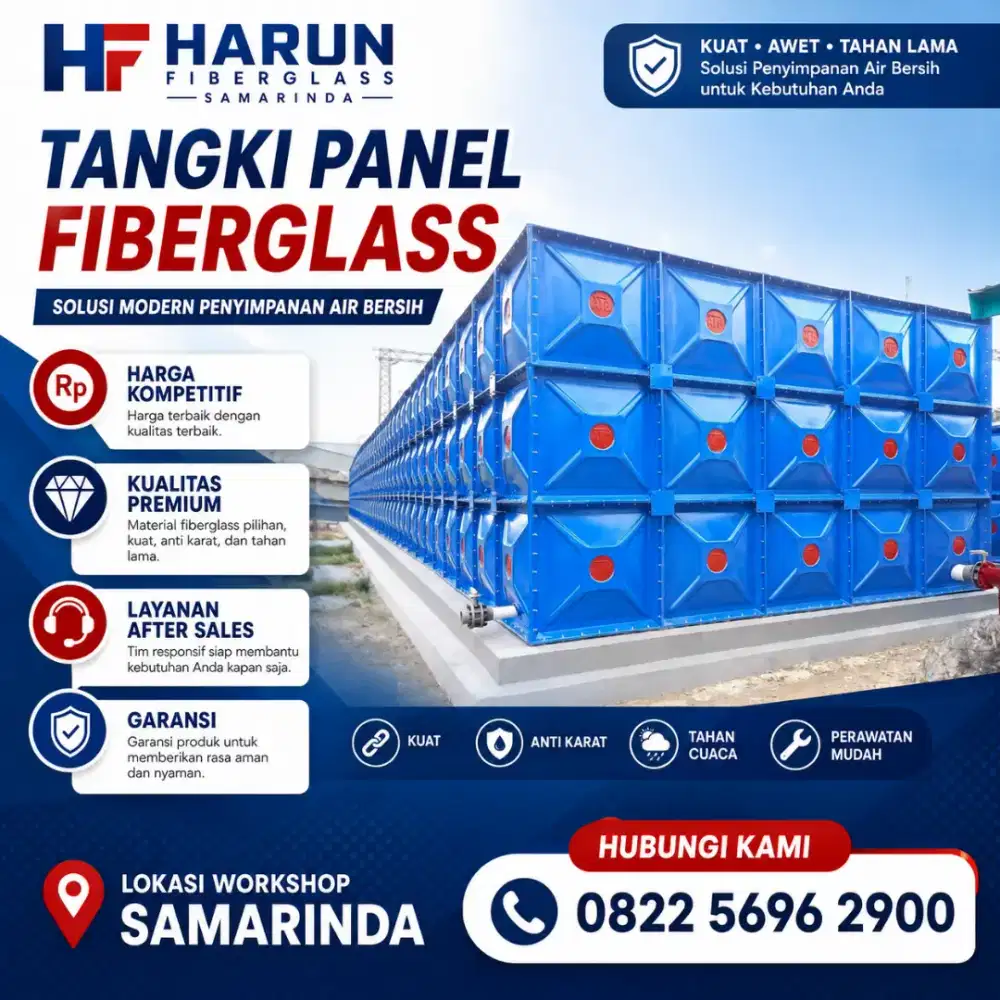 Produsen Tangki Panel IPAL Fiberglass