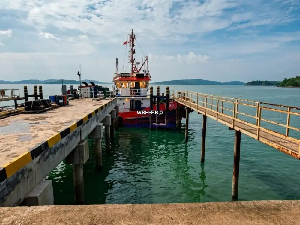Gudang di Telaga Punggur Berfasilitas Tangki Solar & Pelabuhan