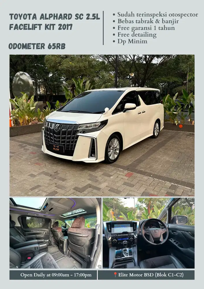 Toyota Alphard SC 2.5L Facelift Kit 2017