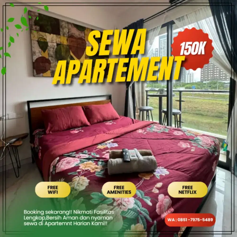 Sewa Apartemen SKYHOUSE BSD CITY Harian/transit Termurah Tangerang