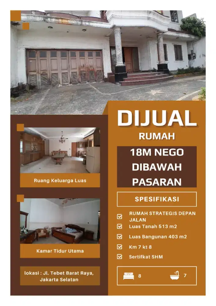 Rumah dijual dibawah pasaran