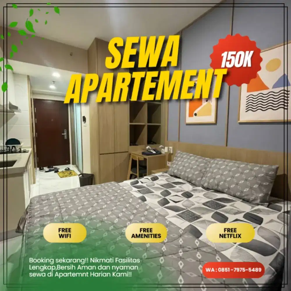 Sewa Apartemen Harian/Transit SKYHOUSE BSD CITY Tangerang Termurah