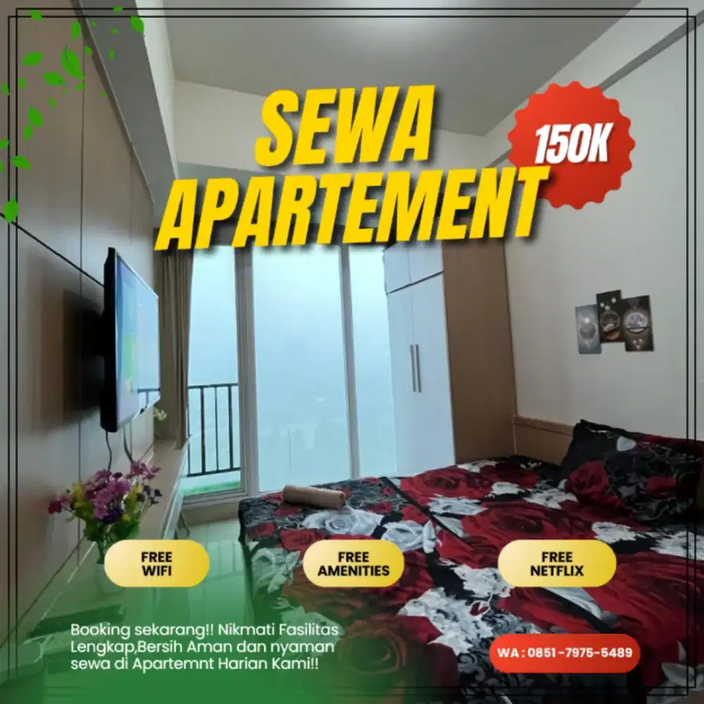 Sewa Apartemen TREEPARK BSD Harian/Transit Termurah Tangerang