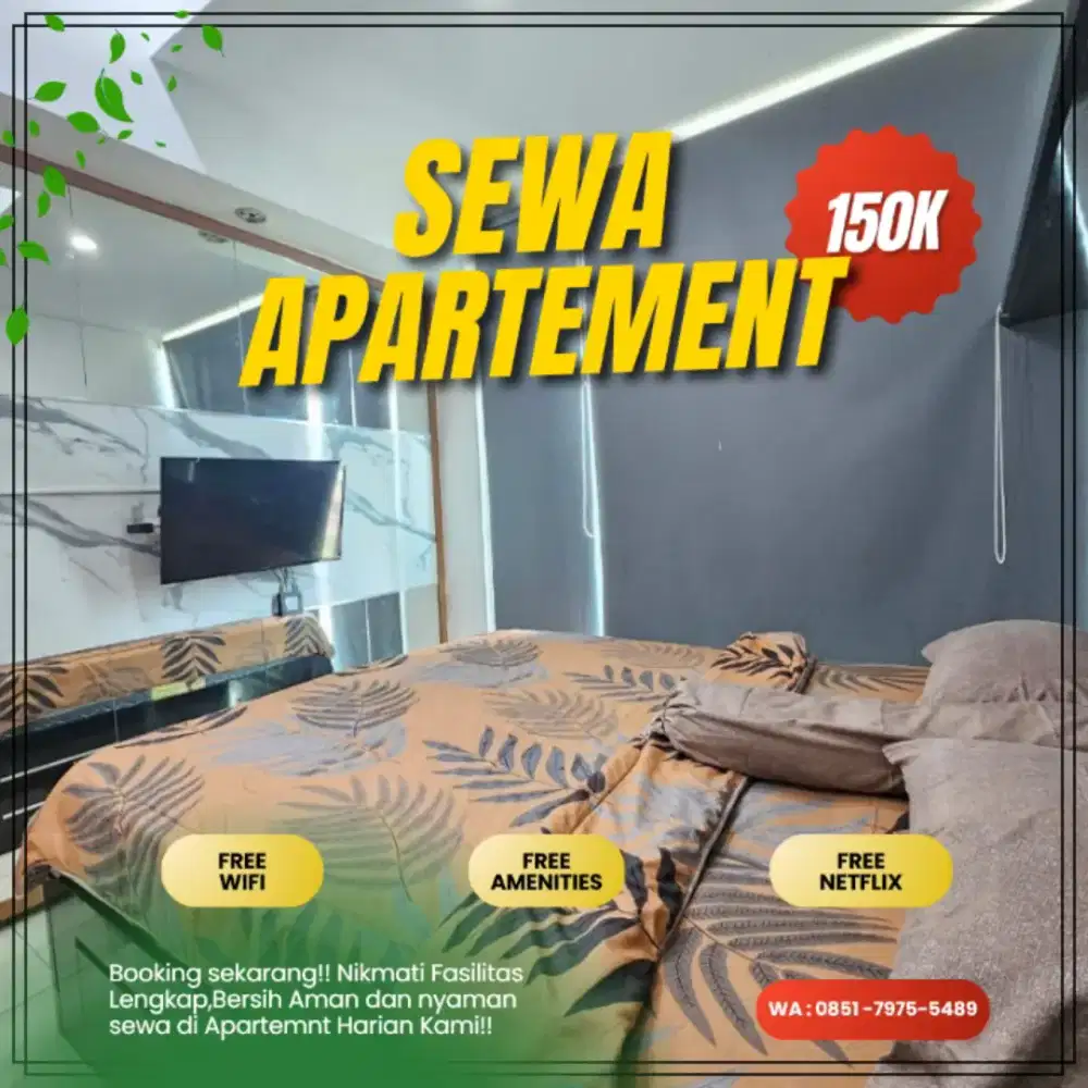 Sewa Apartemen Harian/Transit TREEPARK BSD Serpong Tangerang Termurah