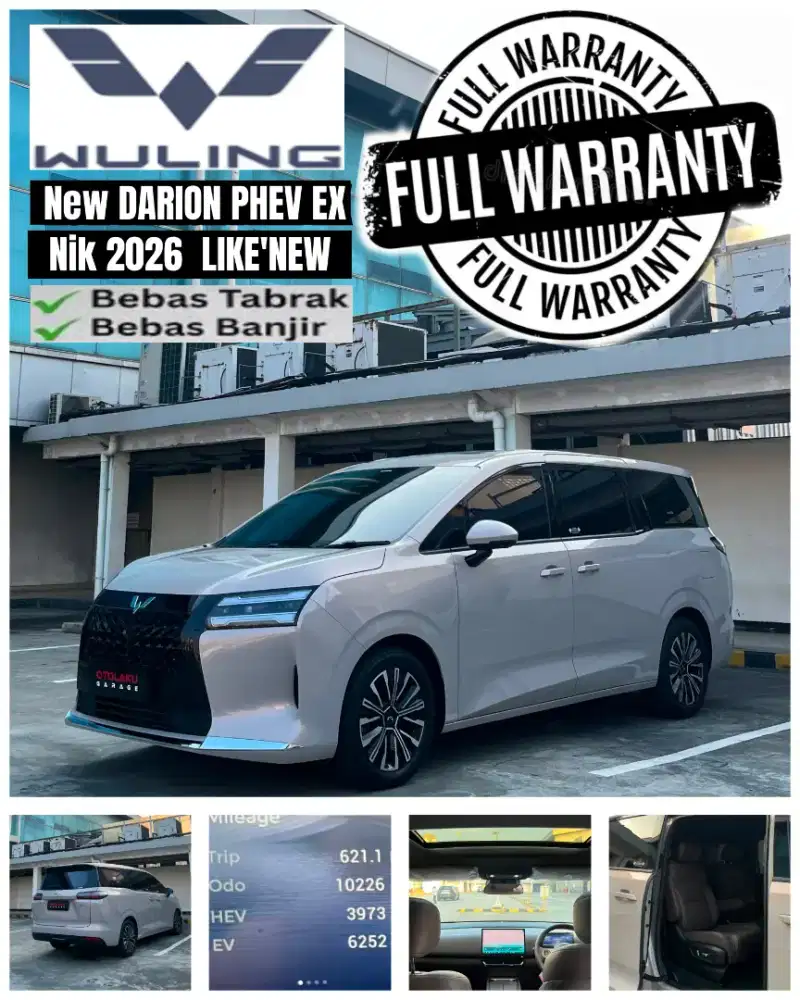 [LIKENEW FULL ORI] WULING NEW DARION PHEV EX (SIAP PAKAI NO PR)