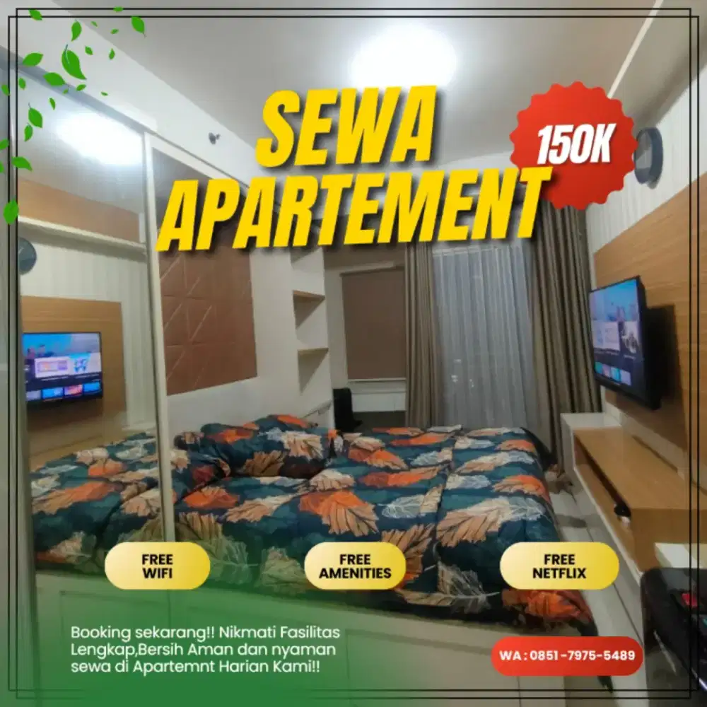 Sewa Apartemen SPRINGWOOD RESIDENCE Harian/Transit Tangerang Termurah
