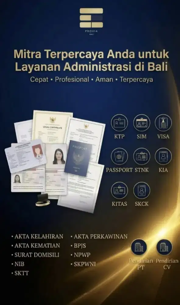 Biro Jasa Dokumen Administrasi di Bali