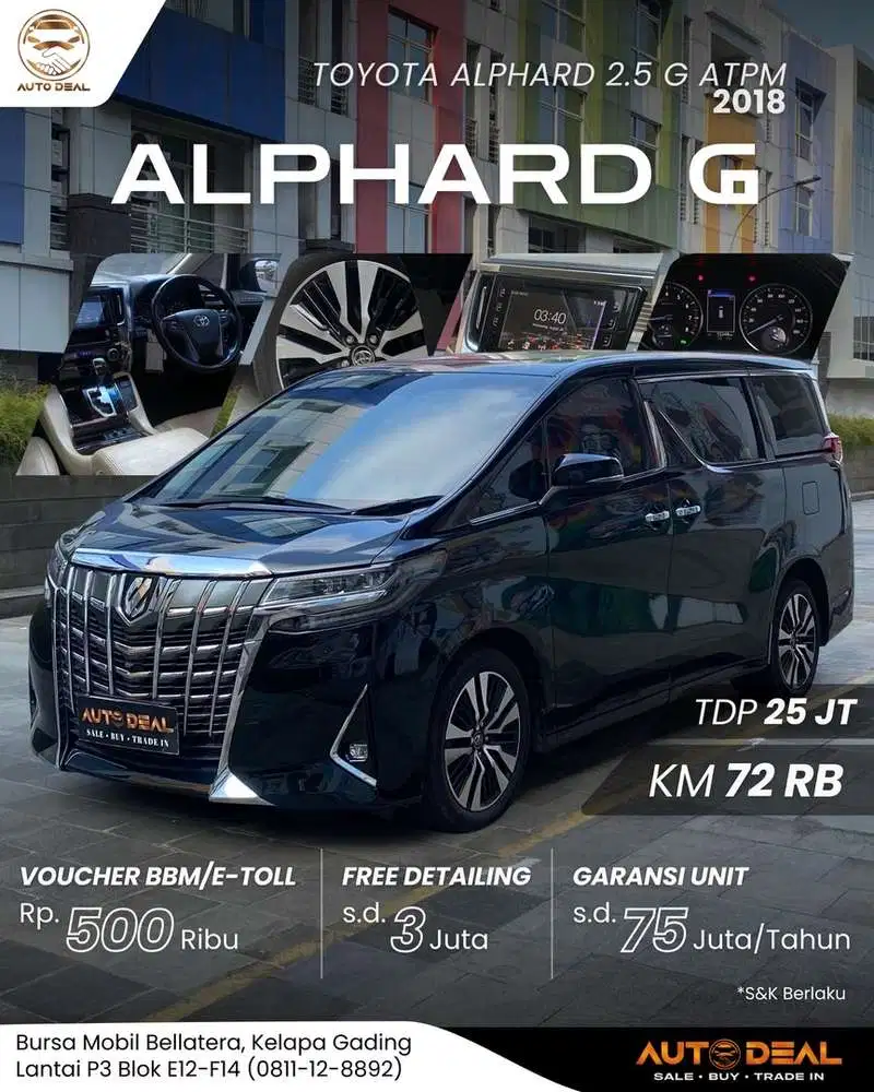 Toyota Alphard G ATPM 2018