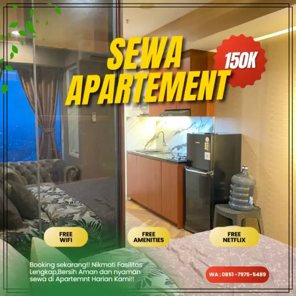 Sewa Apartemen Harian/Transit TREEPARK CITY CIKOKOL Tangerang Termurah