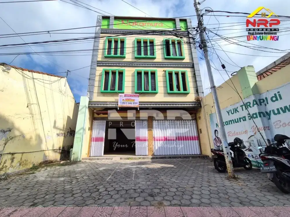 Disewakan Ruko 3 Lantai Depan Hotel Santika Banyuwangi