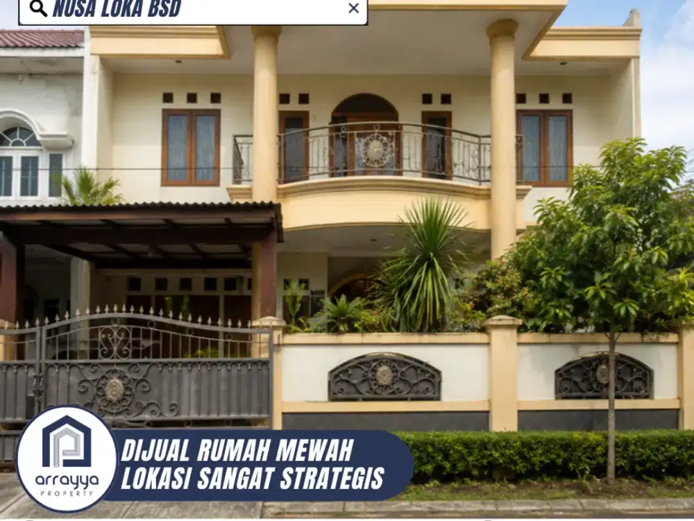 DIJUAL RUMAH CANTIK SIAP HUNI LOKASI SANGAT STRATEGIS DI NUSA LOKA BSD (ENB417)