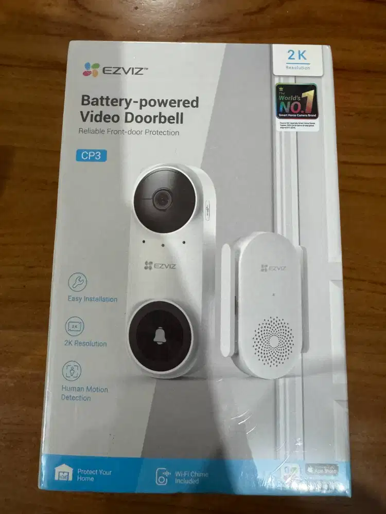 EZVIZ CP3 Powered Video Doorbell - Smart Video Bel Pintu Keamanan Rmh