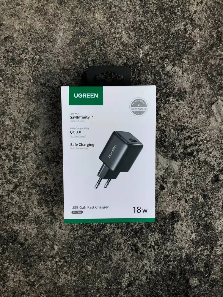 UGREEN Adaptor N Series USB-A GaN Fast Charger 18W - 75613/75623