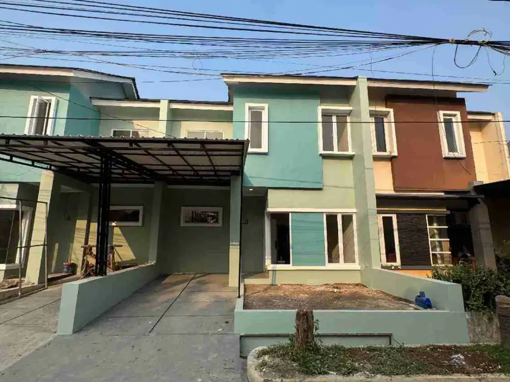 rumah strategis akses langsung jalan raya full bata merah