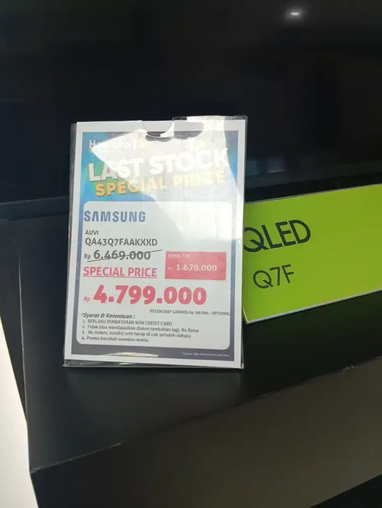 CICILAN TANPA CC TV SAMSUNG QA43Q7FAAKXXD