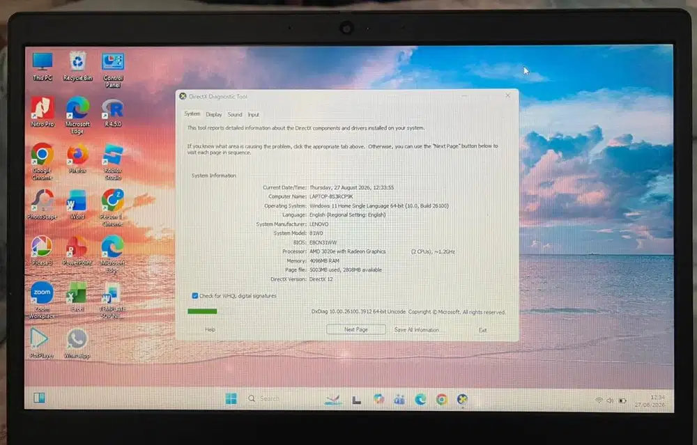 lenovo ideapad amd 3020e