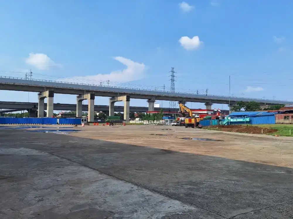 Disewakan Lahan Padat Pinggir jalan tol Cikampek KM 18 Tambun Selatan, bekasi